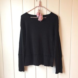 Version Originale Black Linen Long Sleeve Shirt S